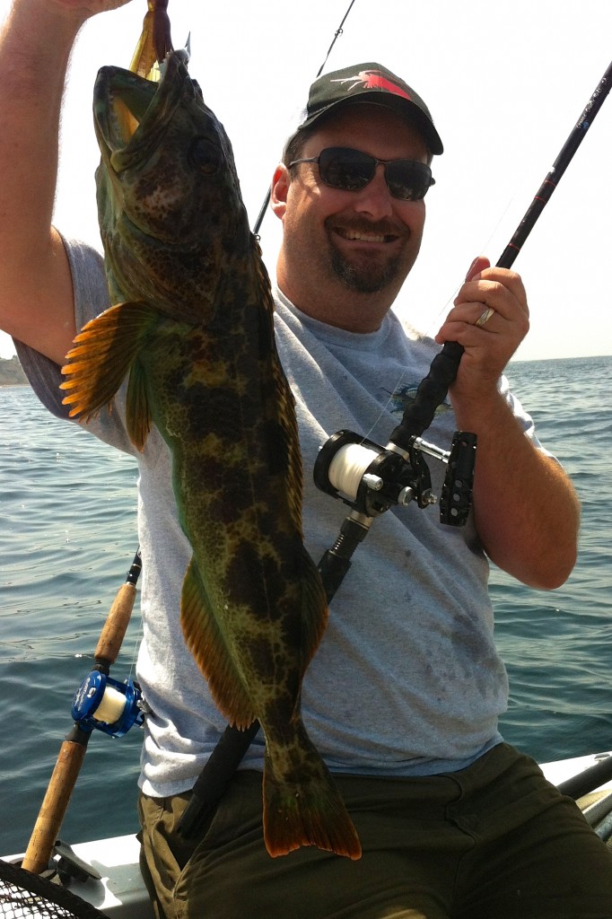 Nice Ling cod caught on our Copper Rattlers