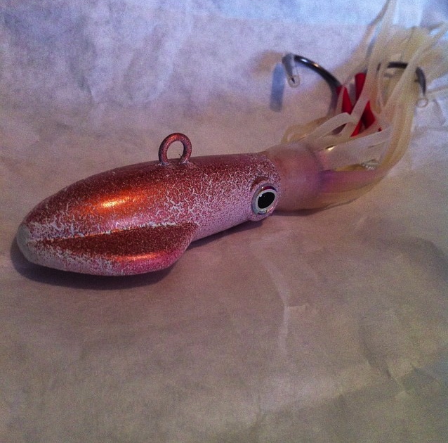 NEW 8 and 12 Oz Realistic Squid Ling cod jig